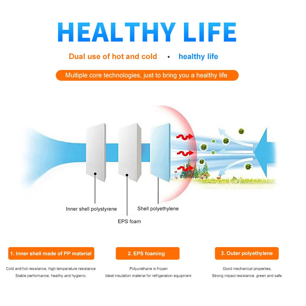 15L Camping Cooler Box Multipurpose Insulated Ice Chest Outdoor Hard Cooler for Camping Picnic Beach Drink Beverage Fishing