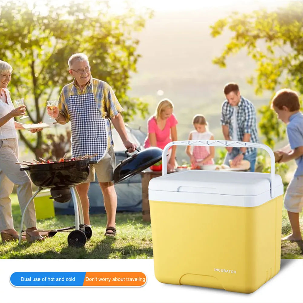 15L Camping Cooler Box Multipurpose Insulated Ice Chest Outdoor Hard Cooler for Camping Picnic Beach Drink Beverage Fishing