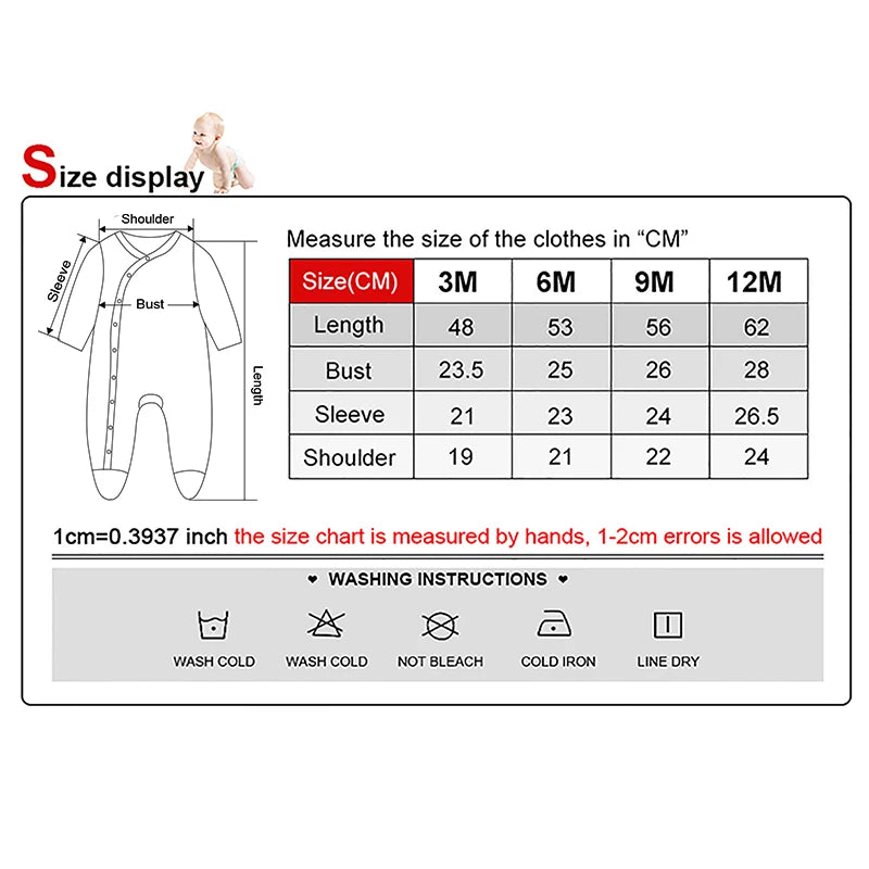 Fashion 3 Pcs Autumn Winter Long Sleeve Casual Sweet Baby Girl Romper 100%Cotton Soft Newborn Jumpsuits Clothes