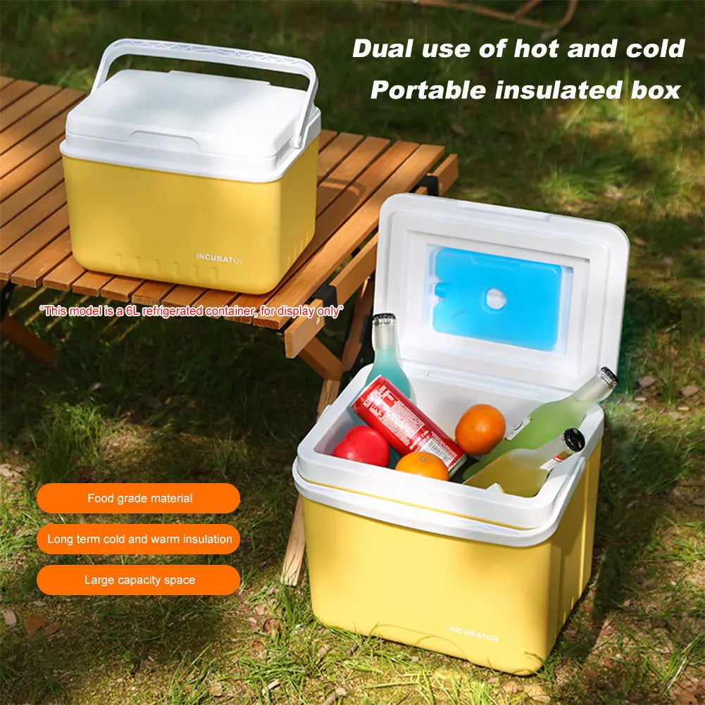 15L Camping Cooler Box Multipurpose Insulated Ice Chest Outdoor Hard Cooler for Camping Picnic Beach Drink Beverage Fishing